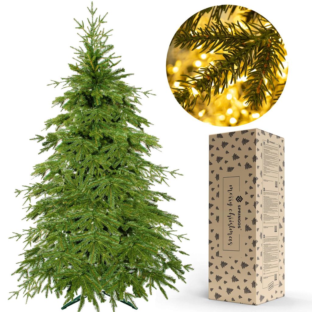 Choinka bożonarodzeniowa Świerk Premium naturalny 220 cm Zdjęcie produktu 