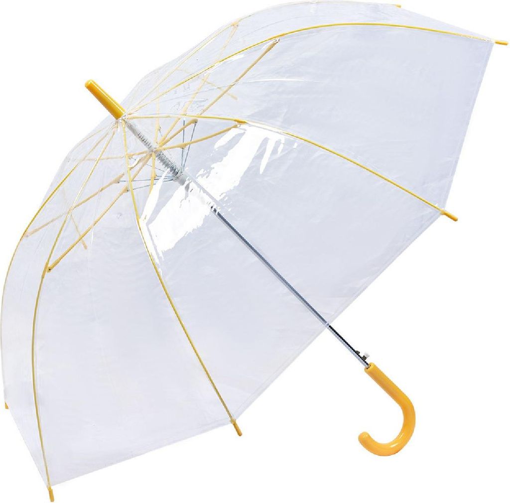 Clayre & Eef Erwachsenen-Regenschirm 82 cm Transparant Kunststoff