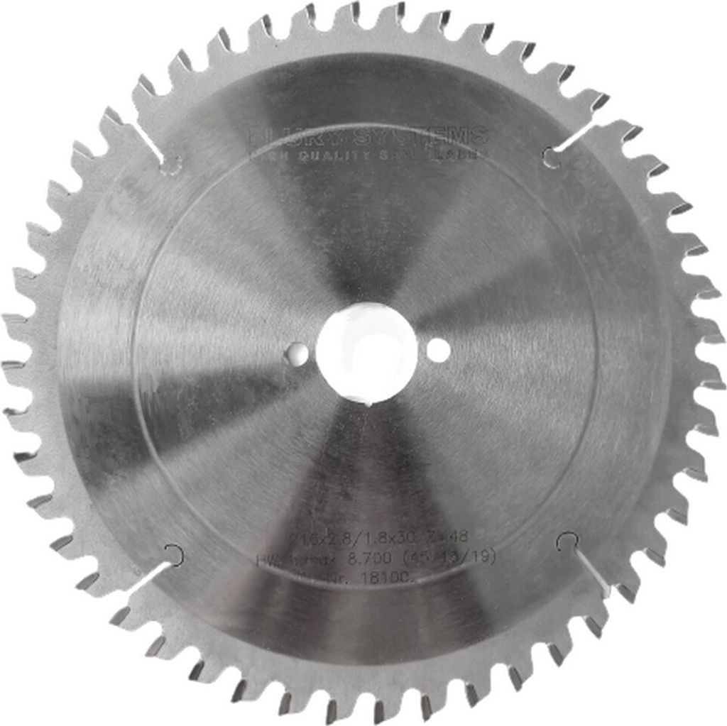 Flury HW Kreissägeblatt 181002 216x30 Z 48 WZ negativ Sägeblatt Massivholz