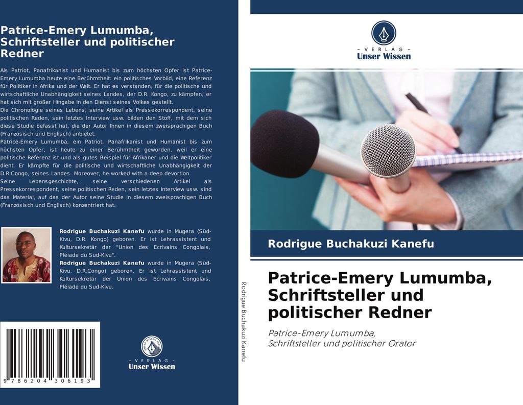 Patrice-Emery Lumumba, Schriftsteller und politischer Redner
