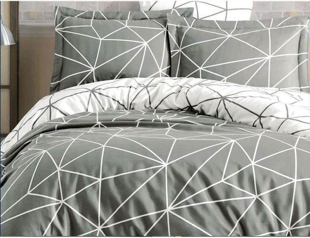 L'Essentiel Linge de Maison, Metaverse, Ranforce King-Size-Bettbezug-Set (FR), Grau, 100 % BAUMWOLLE RANFORCE, 240 x 220 cm