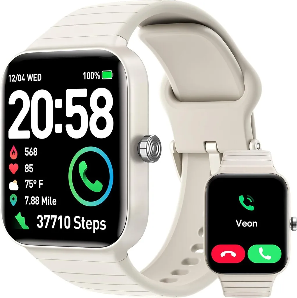 Smartwatch Fitness aeac IDW15 Khaki con 100+ Sport e Sonno Monitor
