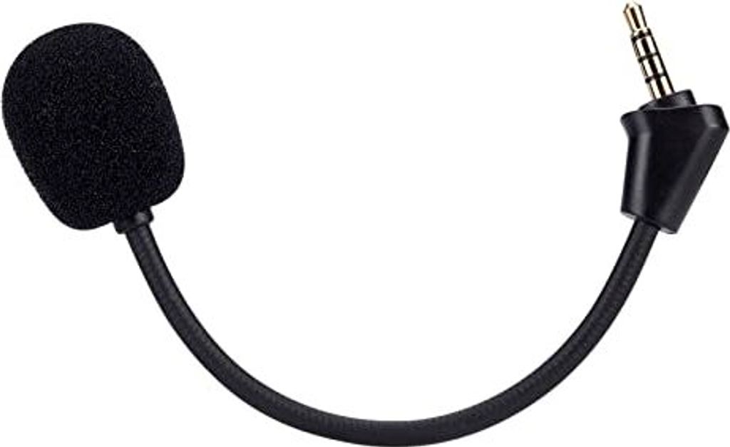 Ersatzspiele Mikrofon Hyperx Cloud II Wireless Headset auf PC PS4 PS5 Nintendo Switch, abnehmbar 3,5 mm Boom