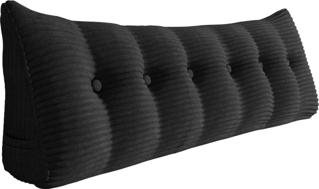 Großes ergonomisches Keilkissen Kopfteilkissen aus Cord, Lesekissen, Keilkissen, Rückenkissen, Ruhekissen, Dekokissen