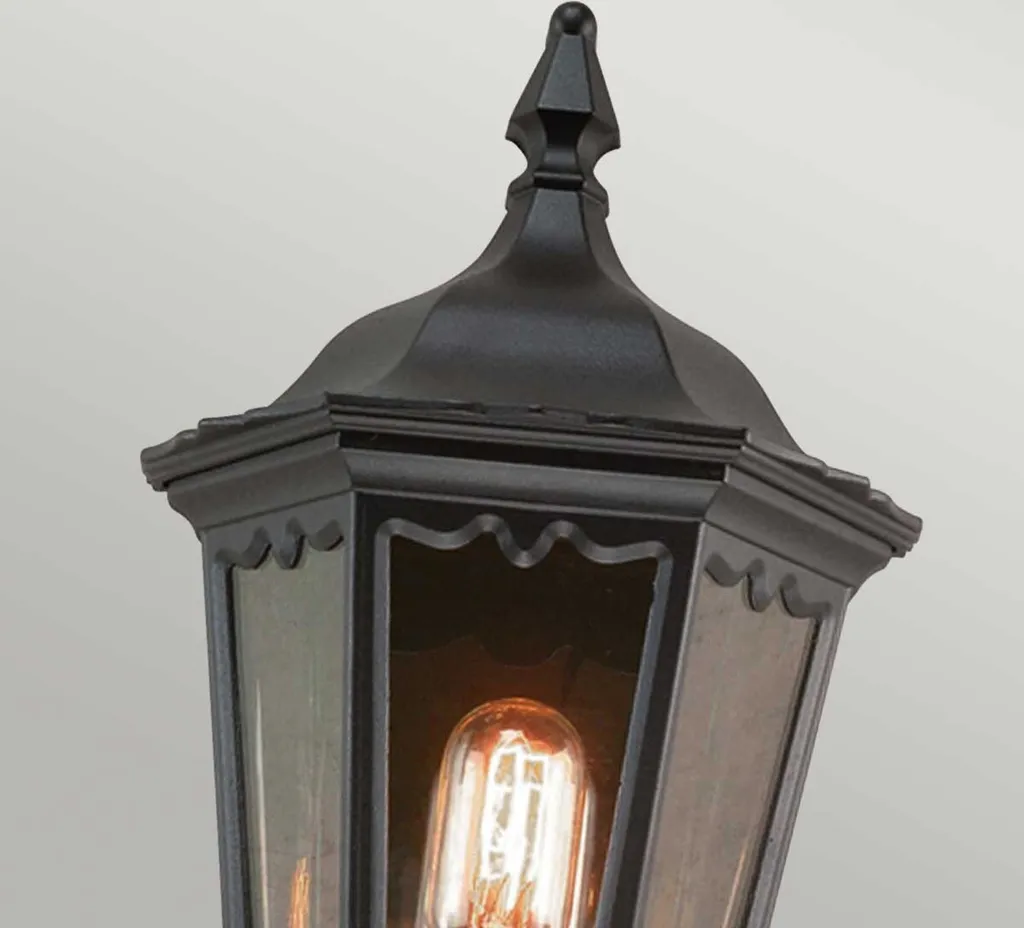 Applique extérieure noire 44cm Elstead Medstead luminaire de façade