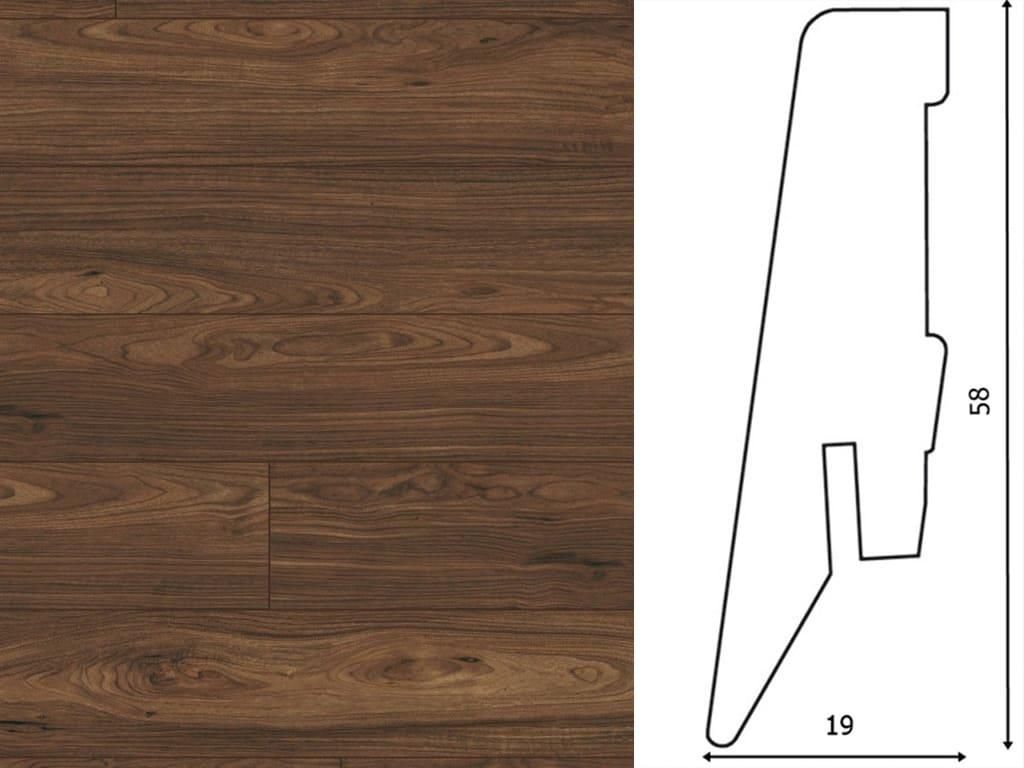 2,40 m | Sockelleiste Nussbaum Toscana D3070 Nachbildung Produktbild 