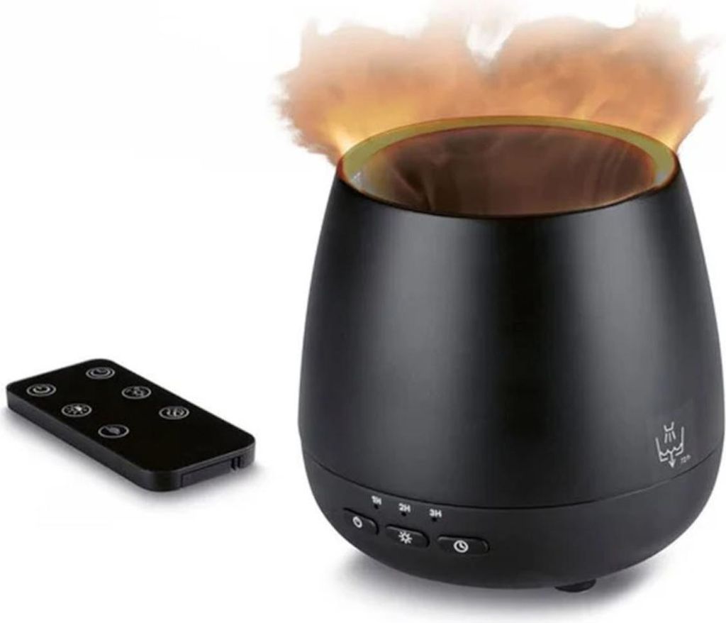 SILVERCREST Ultraschall Aroma Diffuser mit Flammeneffekt und Fernbedienung