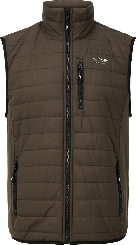 Smanicato Nordberg Tommy Uomo Esercito L | Gilet Robusto per il Lavoro