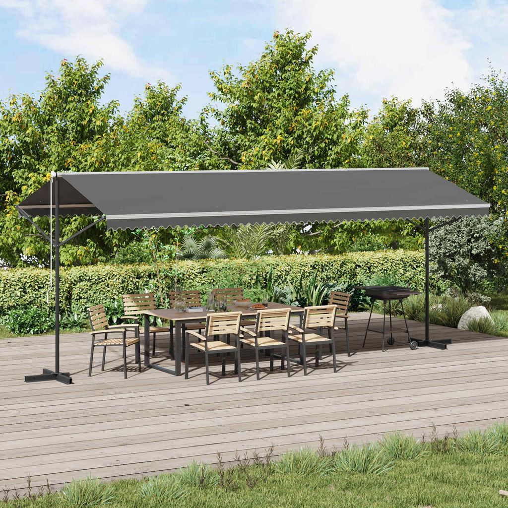 Maison Exclusive – markiza wolnostojąca, szara, 6 x 3 m, Zdjęcie produktu 