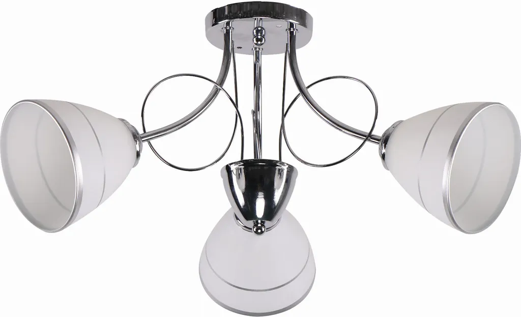 Plafonnier ELOTTE 3X40W E27 Blanc 33-77974 Candellux pour Salon