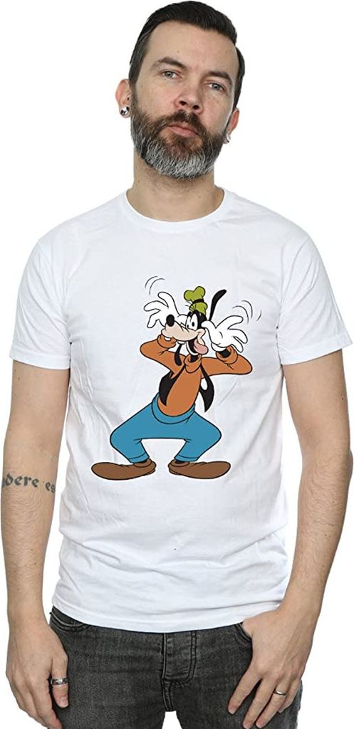 Disney - "Crazy" T-Shirt für Herren BI421 (M) (Weiß)