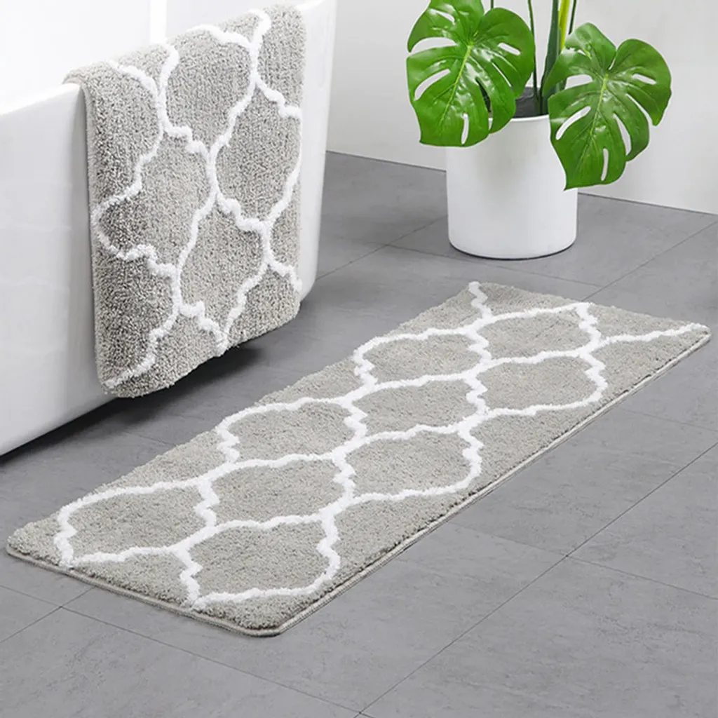 Tapis de bain microfibre ultra absorbant et antidérapant lavable