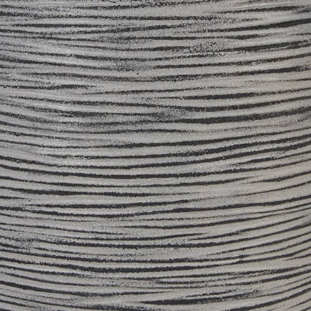 Capi Blumentopf Nature Rib Gerillt Anthrazit 36 x 47 cm Produktbild 