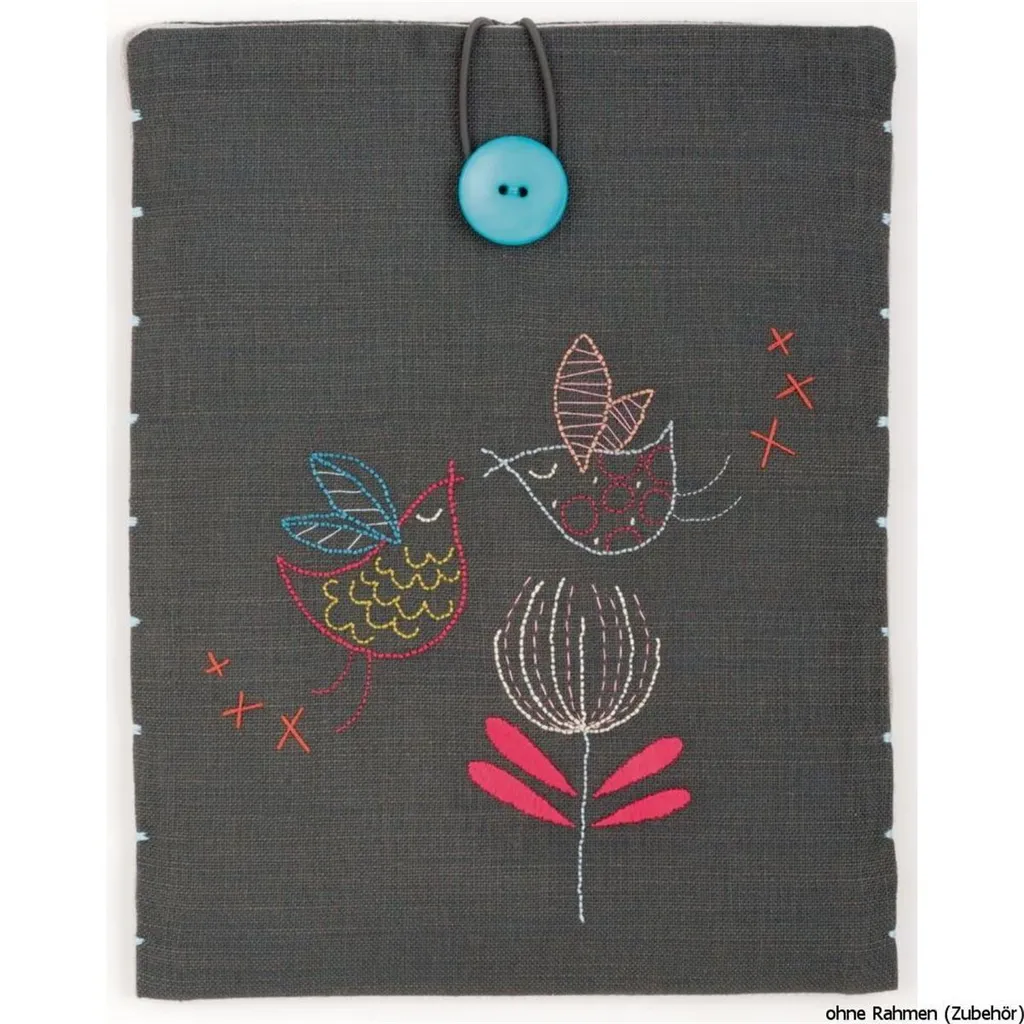 Vervaco Kit de Broderie I Pad Cover Oiseaux Stylisés - Fin de Série