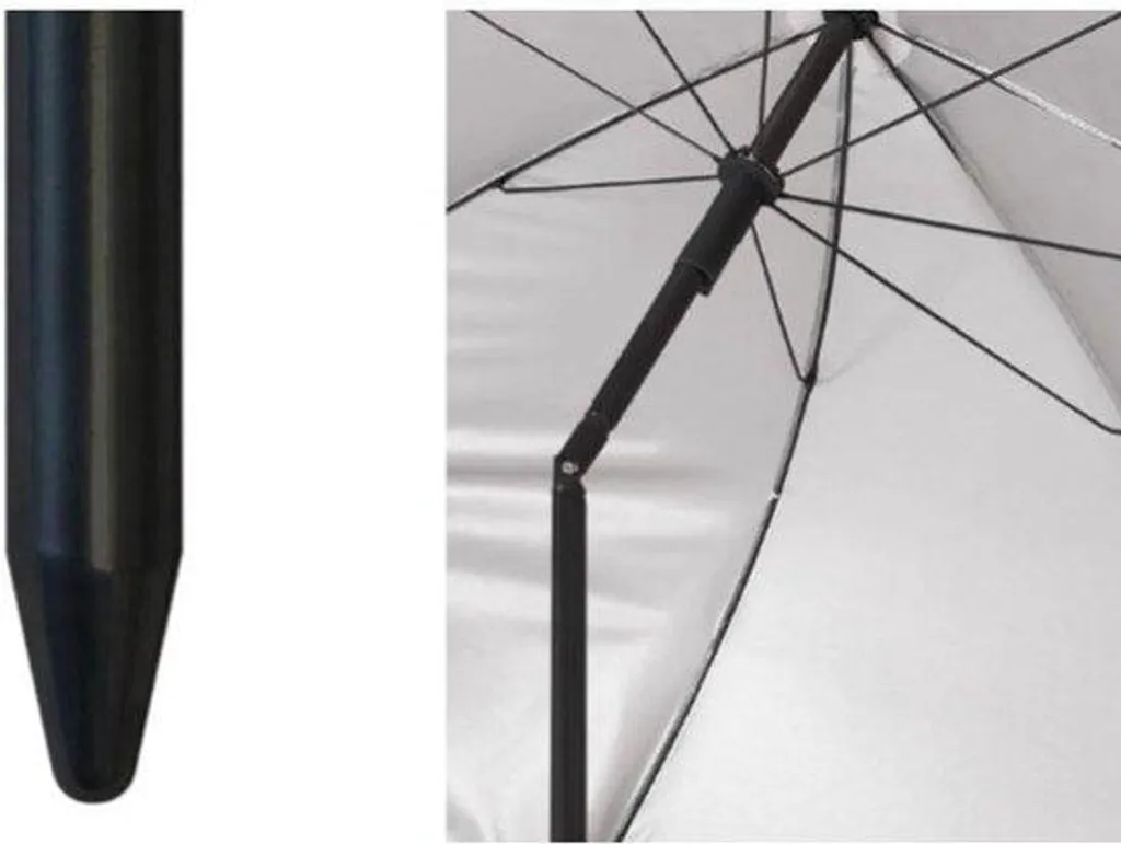 Parasol anti-UV UPF 50+ aluminium jaune Ø 220 cm contre les coups de soleil