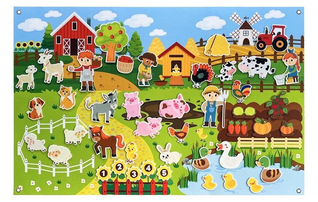 2Kids Toys Interaktívna hracie stena "Farma" Obrázok produktu 