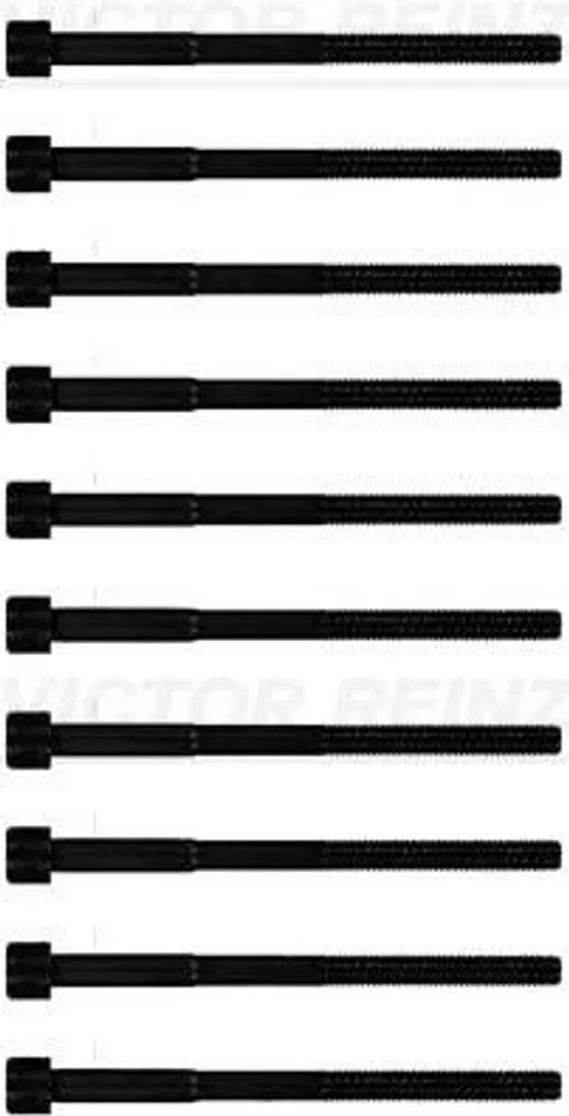 VICTOR REINZ 14-32326-01 Set di viti per testata OE 90910A2011(10x) compatibile con CT, Auris, Avensis, C-HR, Corolla, Prius, RAV 4, Verso, Yaris, Ranger, Astra H, Classe E, C30, Thats, Land Cruiser