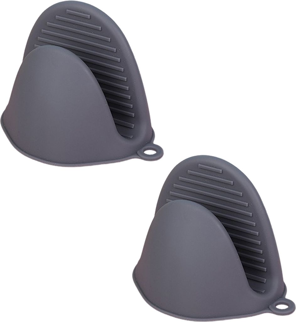1 Paar Mini-Ofenhandschuhe aus Silikon, hitzebeständig, zum Kochen, Kneifen, Topflappen, isolierte Handschuhe zum Grillen in der Küche, Backen, K...
