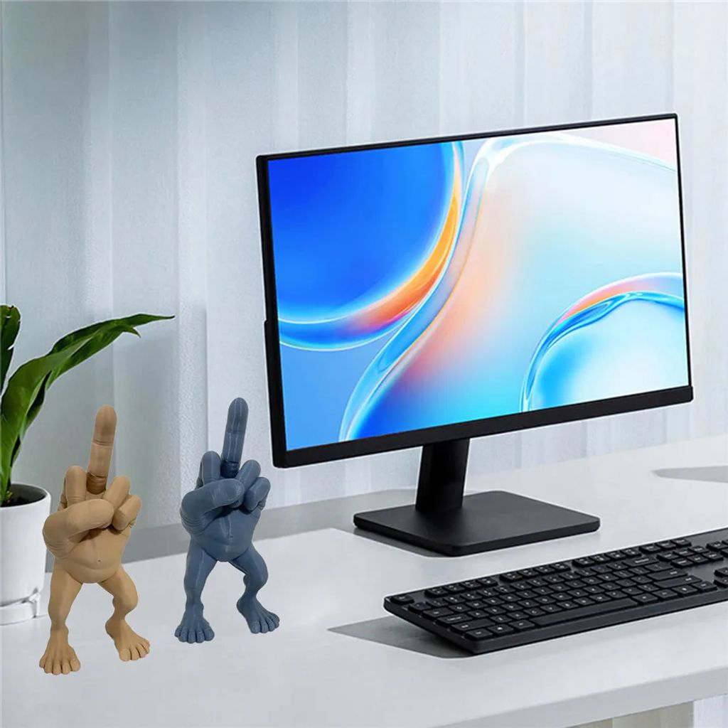 3D Stifthalter Mittelfinger - Lustiger Büro Dekoration Aus Harz