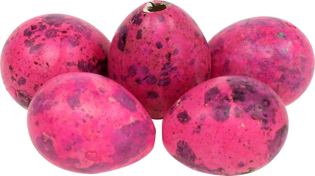Wachteleier Pink 3,5-4cm Ausgeblasen Osterdeko 50 Stk, 50 Stück
