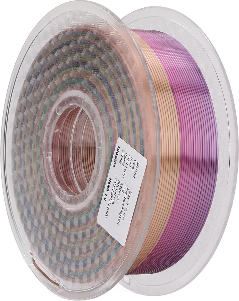 Filament 3D PLA 1.75 mm Dégradé Satiné pour Créations et Décoration
