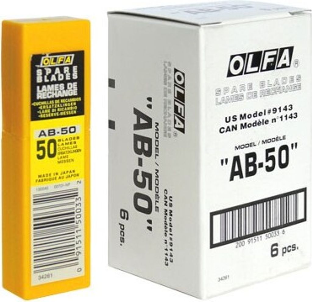 Lames Olfa Ab-50 9mm Lames Sécables Ultra-tranchantes 9mm - Image du produit 