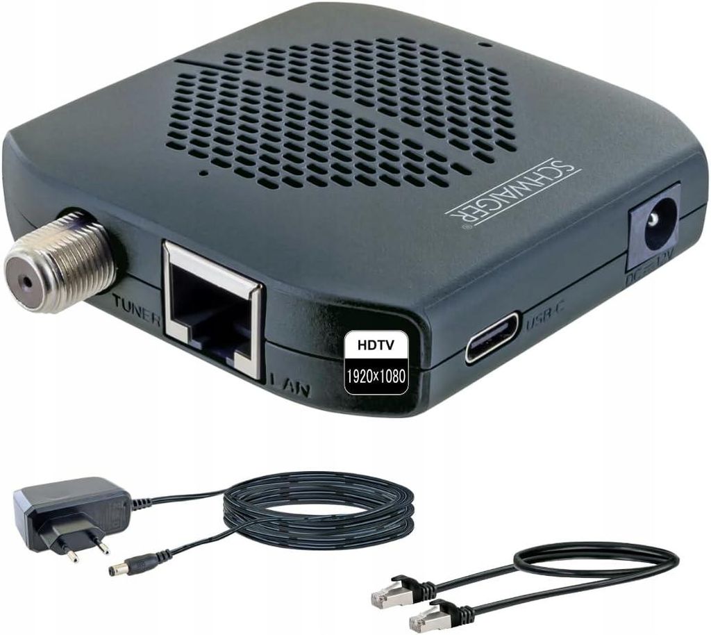 Schwaiger DSR500HD, Kabel., Full HD, 480p, 576i, 720p, Zdjęcie produktu 