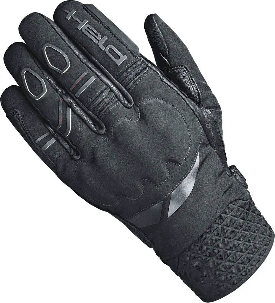 Gants de moto Held Bilbao WP noirs anti-pluie renforcés
