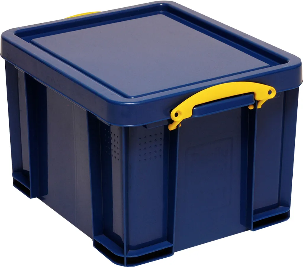 Really Useful Box 35 Litres Bleu Intégral - Boîte de Rangement Rigide