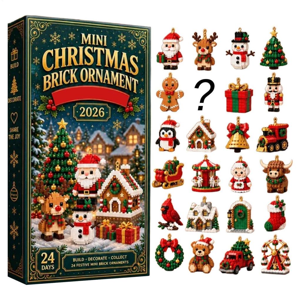 Kerst Bouwstenen om op te Hangen Mini Kerst Bouwsteen Productafbeelding 