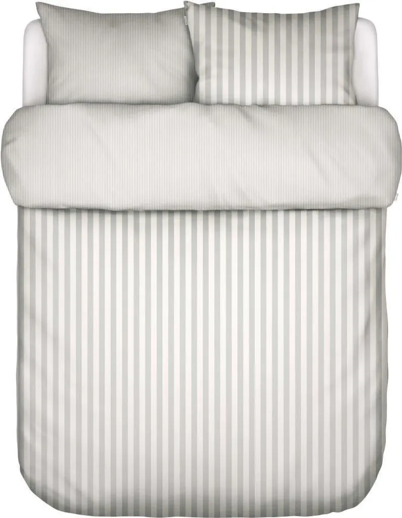 Housse de Couette Satin 135x200 Marc O' Polo Classic Stripe Argent