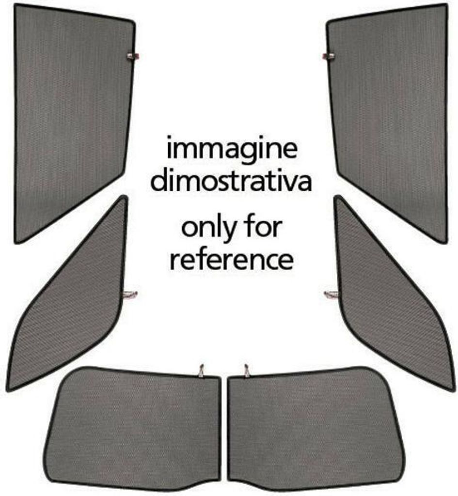 Privacy-Vorhang-Set 6 Stück kompatibel für Volkswagen Passat 4p 12/14>10/20