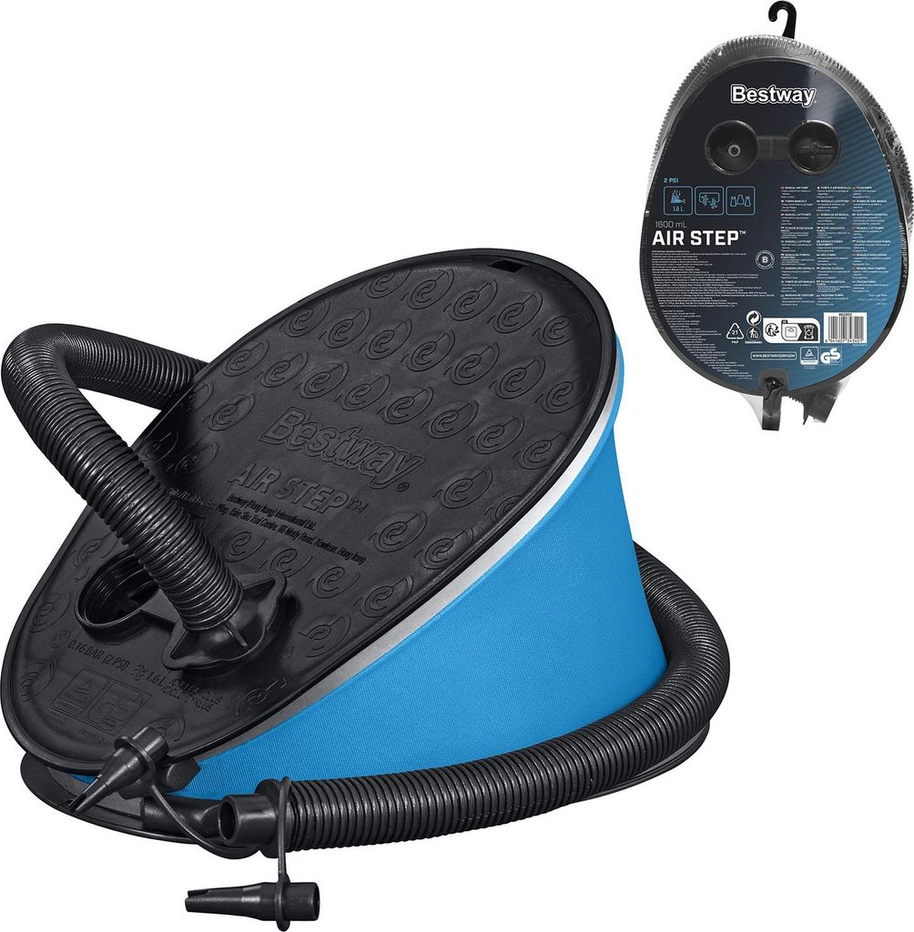 Bestway® Air Step™ Pro Fußpumpe 31 x 22 x 7,5 cm Produktbild 