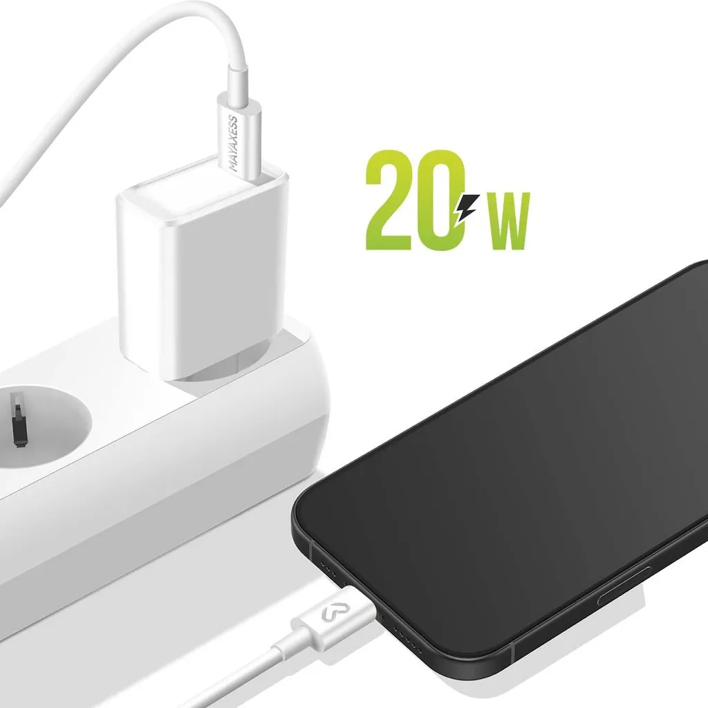 Kit Ricarica Mayaxess 20W per Google Pixel 10 Pro XL - Bianco - 5
