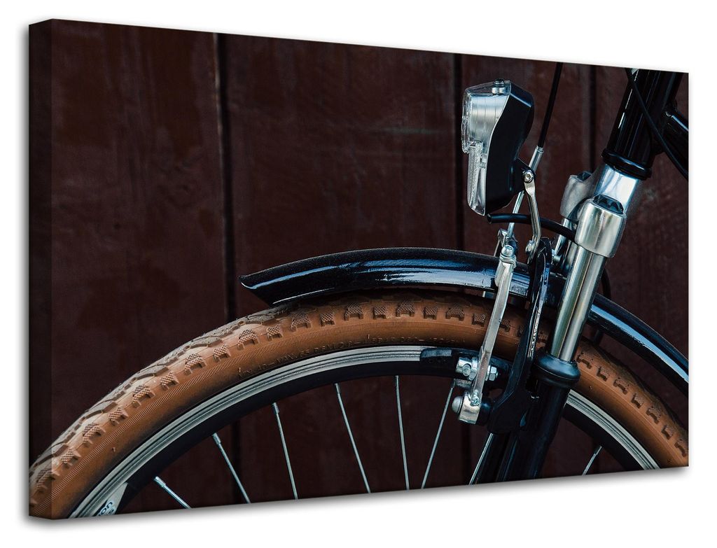 Vintage-Fahrrad-Leinwanddruck 80x50 cm