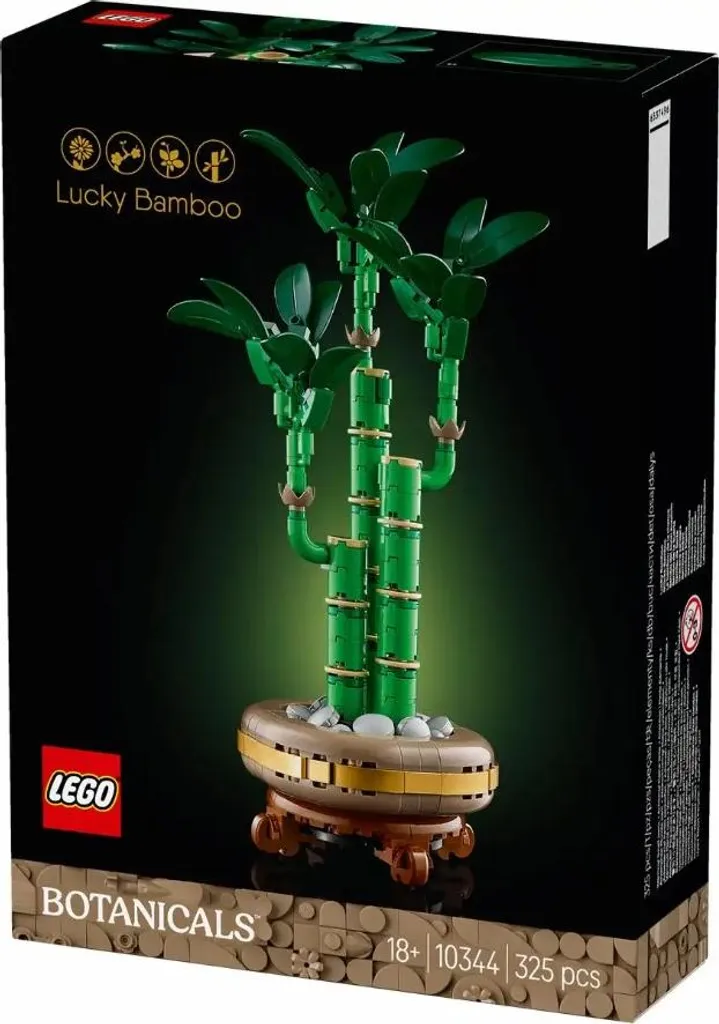 LEGO 10344 Botanicals Bambou de la Chance, Kit de Construction Déco Zen - 37