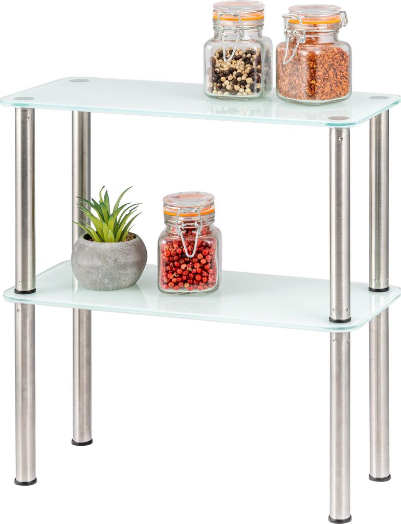 bremermann Glas-Regal, Küchenregal 2 Ebenen, Produktbild 