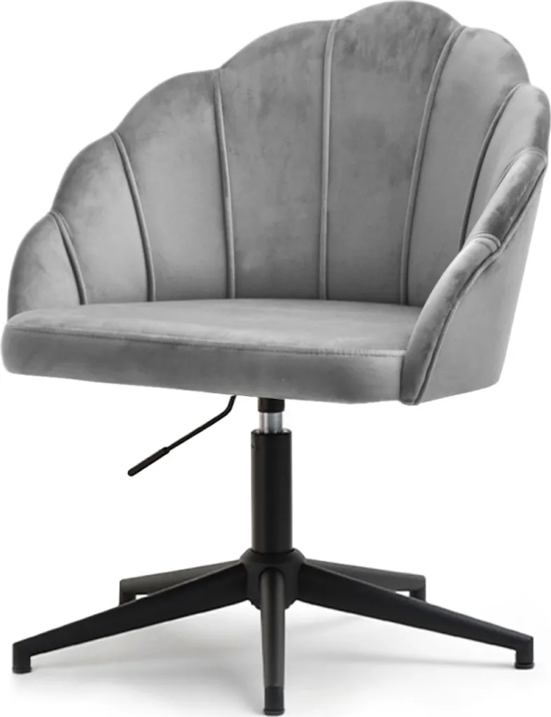 Chaise pivotante confortable KARLO gris/noir - Idéal pour le dos, design pro