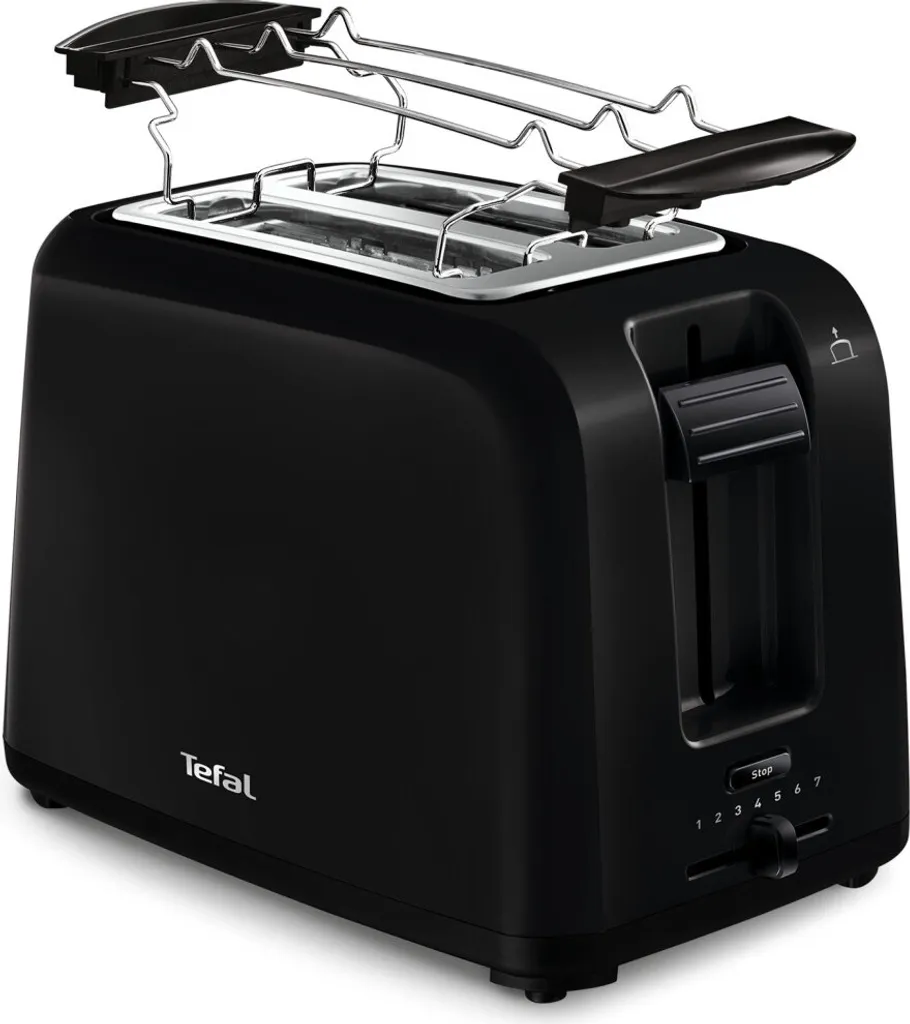 Petit-Déjeuner Réussi avec le Grille-pain Tefal TT1A28 Noir 2 Fentes 800W