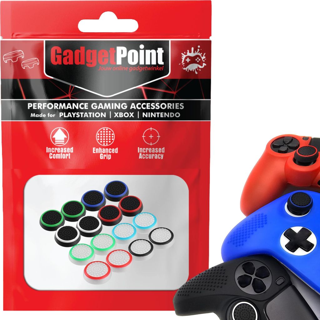 Thumbgrips - Thumb Grips voor PlayStation, PS5, Xbox X/S, One & Switch Pro Controller - Gaming Thumbgrips - Performance Anti-Slip Thumbsticks - Bes...