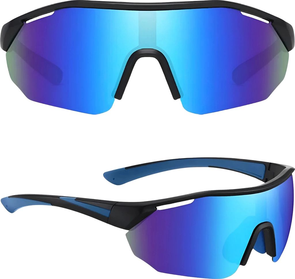 EDIBAZZAR | Herren Sonnenbrille verspiegelt groß Produktbild 