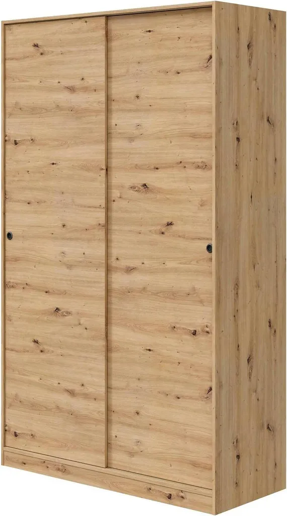 Armoire Porte-manteaux Adrenalin 120 cm Chêne Brun Nœuds Hauteur 200cm