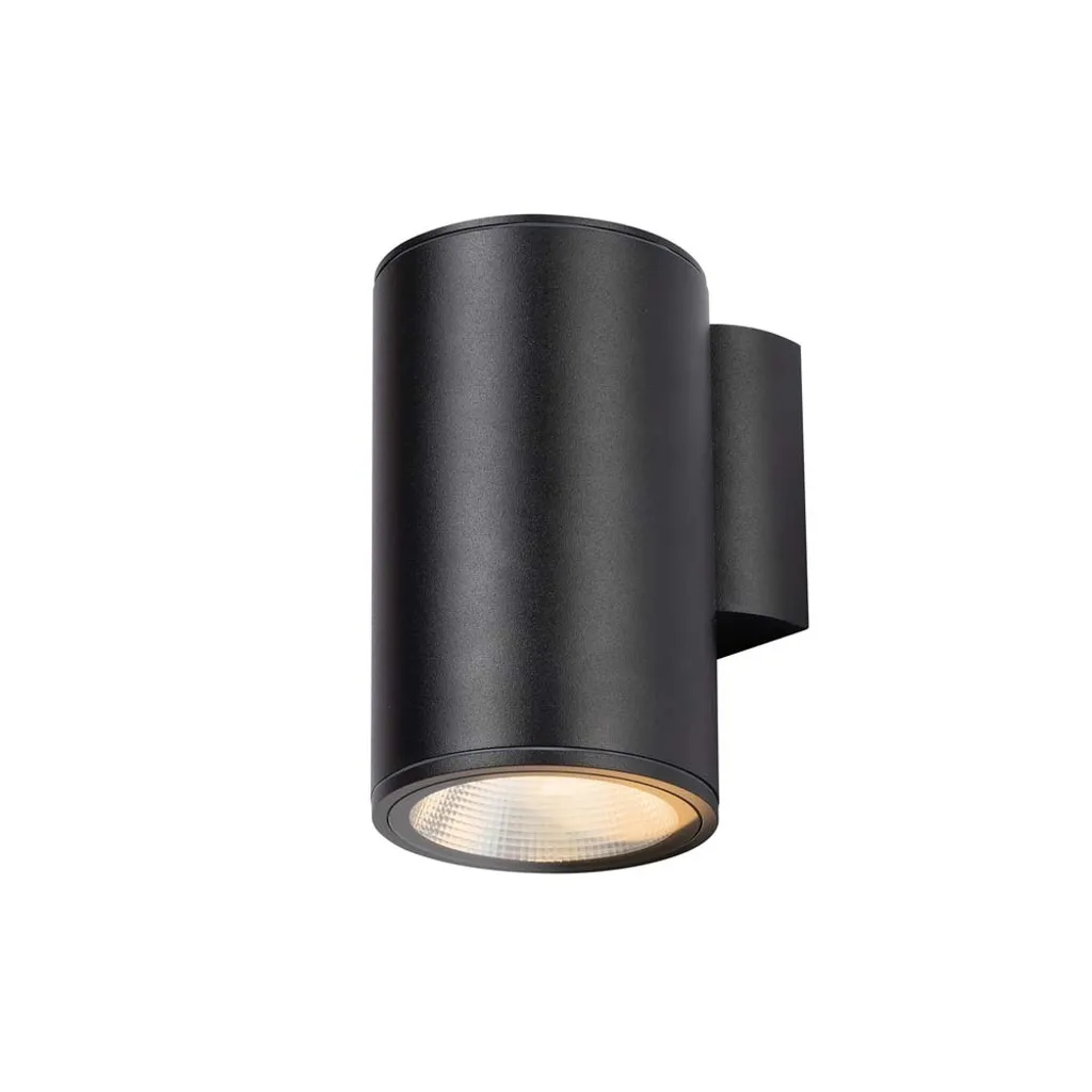 Éclairage mural LED pour terrasse et balcon graphite métal verre 12cm