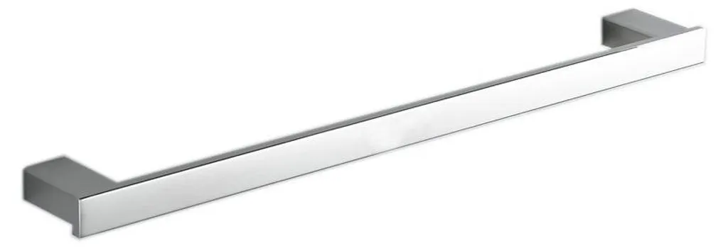 Porte-serviette anti-rouille inox SUS304 chrome 42cm fixation solide