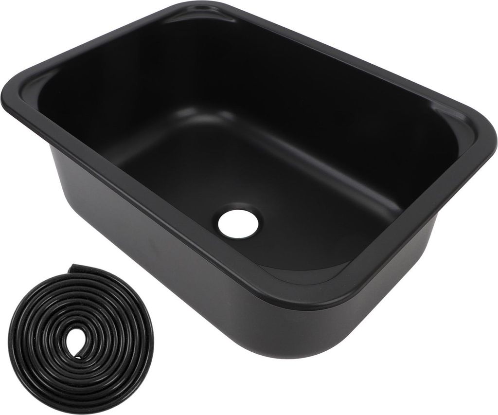 Lavabo RV 12 -l -capacité 15 x 11 5,7 pouces acier Image du produit 