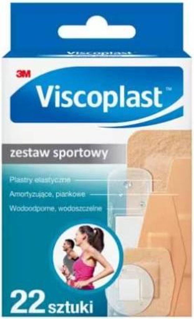 Viscoplast Sport-Set, 22-teiliges Pflasterset für Sportverletzungen