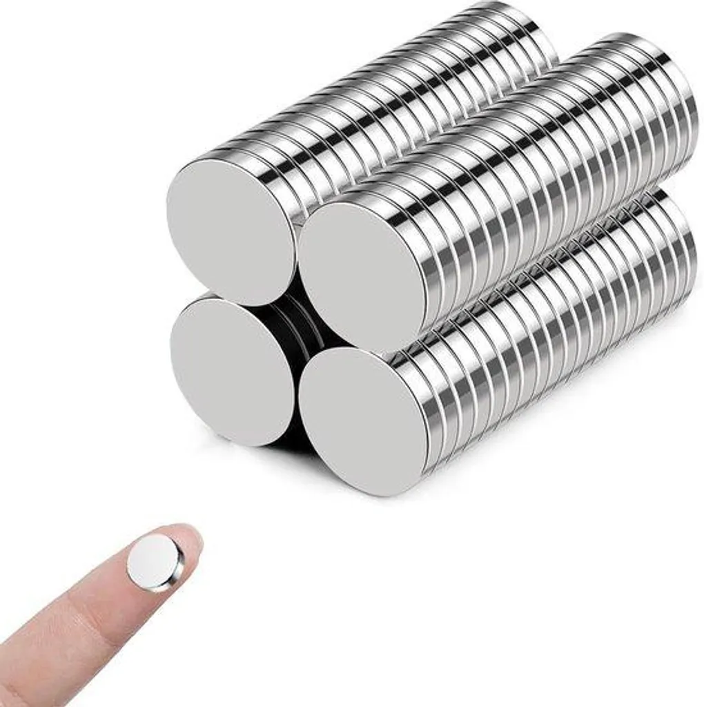 Aimant de Fixation Rond en Néodyme 10x2mm - Lot de 80 Pièces Multi-usage