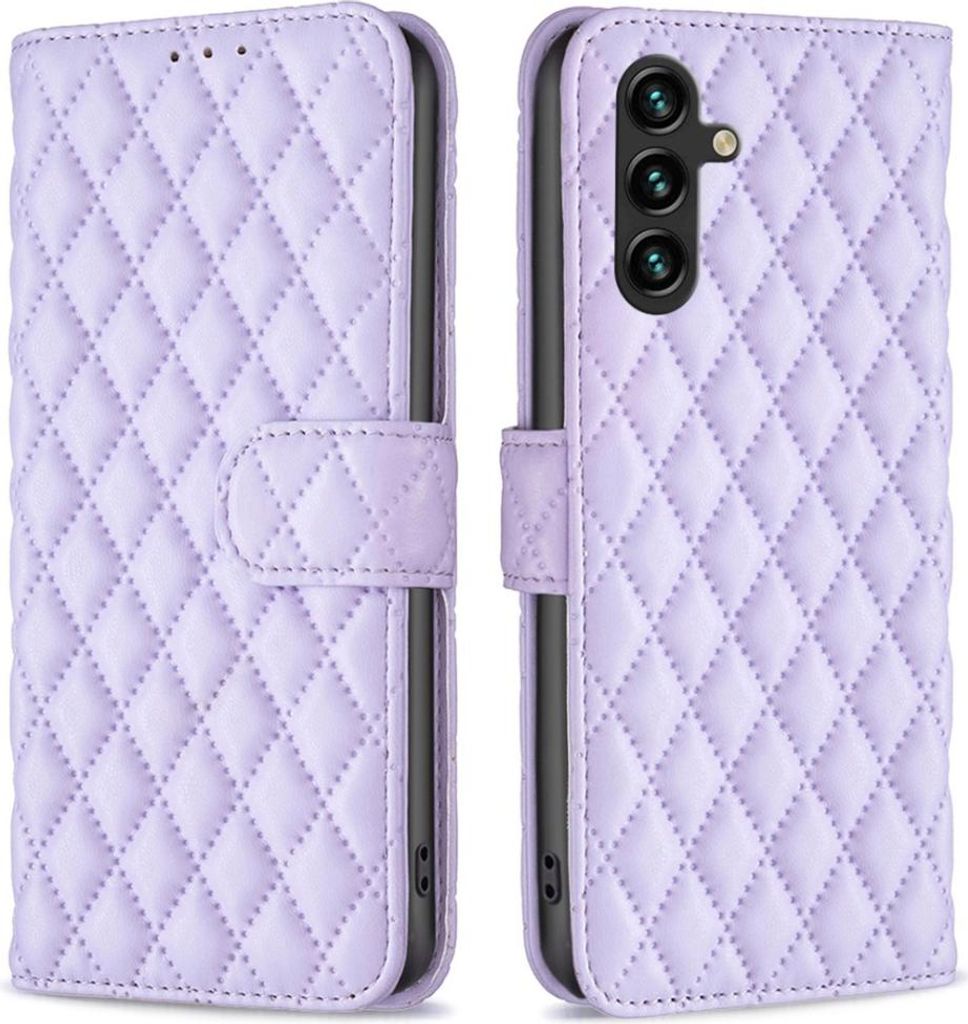 Samsung Galaxy A05s Hülle - BINFEN Rhombus Klapphülle - Lavendel