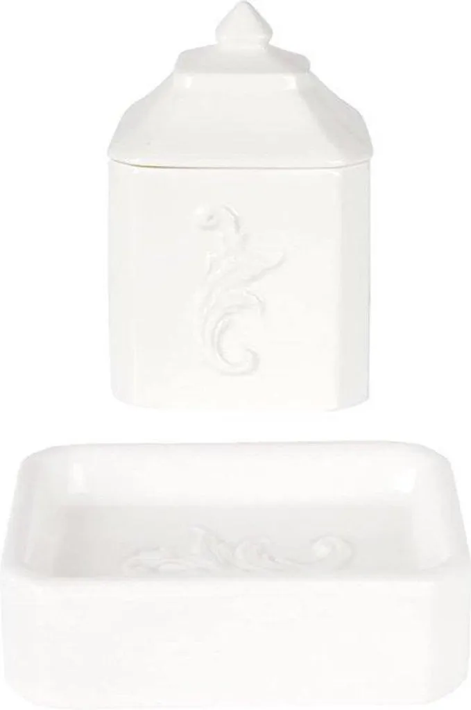 Porte-savon et Pot en coton Collection Élégante Finition Anti-calcaire