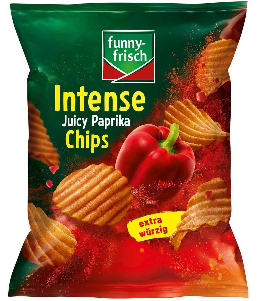 funny-frisch Chipsy o intensywnym smaku soczystej papryki Zdjęcie produktu 